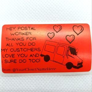 8/$20 40ct Customizable Stickers 2.25" x 1.25" Red Labels